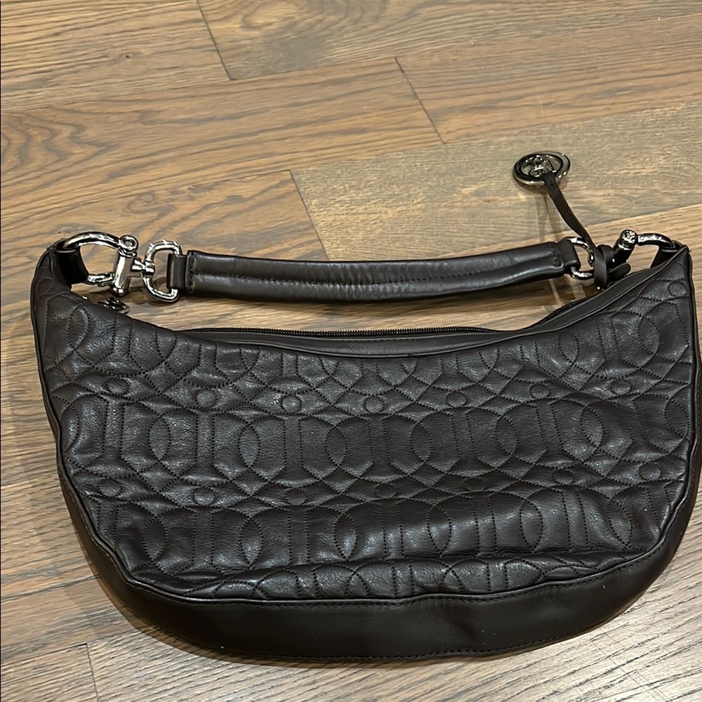 Donald J. Pliner Black Quilted Shoulder Bag